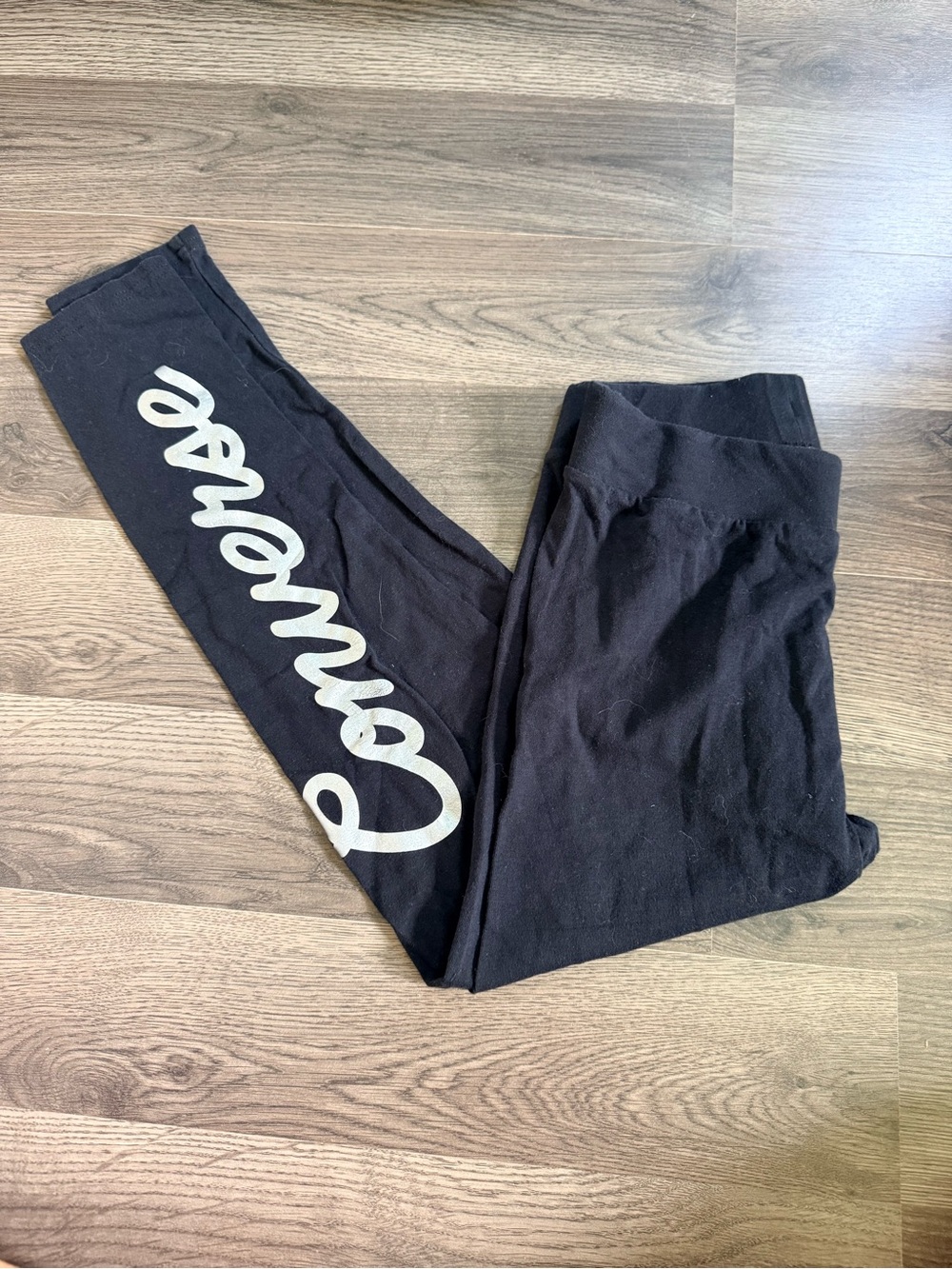 Converse Black Kids Leggings with White Star Logo